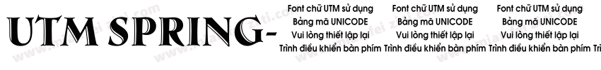 UTM Spring字体转换